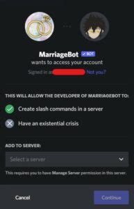 marriage bot discord|MarriageBot Commands